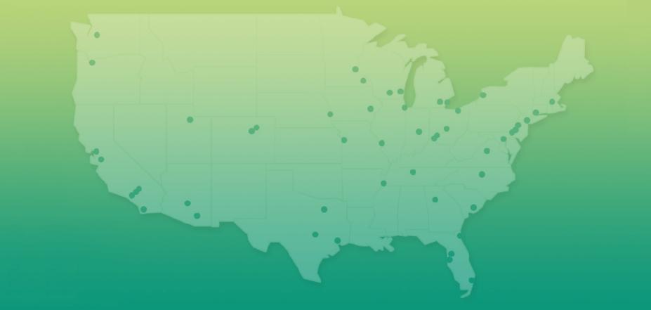 Map of the US