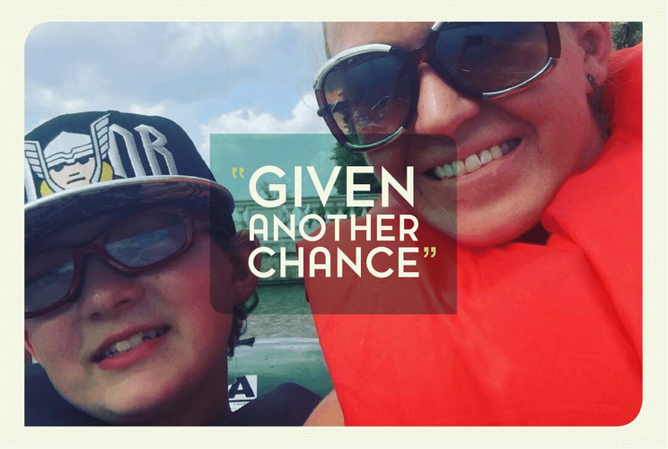 LJ and his mom, Jennifer